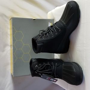 NEW Men's KHOMBU Faux Leather Waterproof Duck Boot
